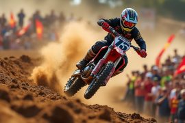 découvrez l'incroyable parcours d'adrien, un jeune pilote de motocross qui, malgré sa taille, n'hésite pas à se mesurer aux meilleurs champions du championnat d'europe 250. suivez ses défis audacieux et son esprit combatif sur les pistes !