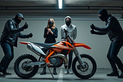 découvrez l'incroyable histoire d'un couple en pleine négociation pour l'achat d'une moto-cross, qui se retrouve les victimes d'un braquage choquant orchestré par des hommes masqués dans un parking souterrain à nîmes. un récit palpitant d'adrénaline et de danger au cœur du sud de la france.