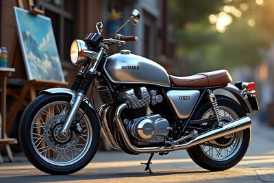 découvrez le yamaha tx750, une star faite main qui allie performance et esthétique. revêtu d'aluminium, ce modèle emblématique allie un design unique à une qualité de fabrication exceptionnelle. un véritable bijou pour les passionnés de motos et d'artisanat !