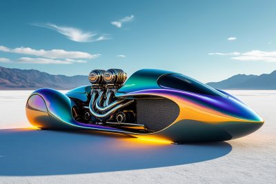 découvrez maximilian, le racer des salt flats, propulsé par deux puissants moteurs yamaha mx80. plongez dans l'univers de la vitesse et de l'ingénierie avec ce véhicule unique conçu pour dominer les étendues salines. ne manquez pas l'opportunité de vivre l'excitation des courses sur sel avec cette machine impressionnante.