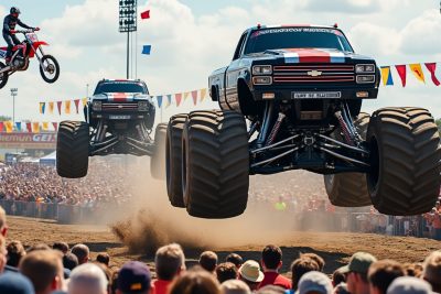 découvrez le havre sous un nouveau jour : un champ de foire transformé en un spectacle captivant à l'américaine ! assistez à des performances époustouflantes avec des monster trucks, des cascades audacieuses et des courses de motocross. une expérience inoubliable pour toute la famille qui promet adrénaline et émerveillement !