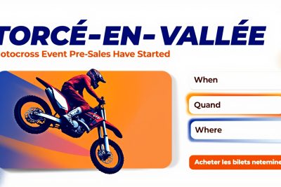 découvrez torcé-en-vallée et ne manquez pas les préventes pour l'événement de motocross de l'ascension. réservez vos billets dès maintenant pour vivre des courses palpitantes et une ambiance festive au cœur de cette compétition incontournable !