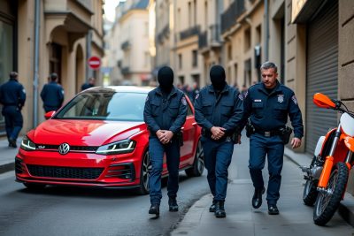 découvrez les détails d'un rodéo urbain qui a agité carcassonne, impliquant deux individus placés en garde à vue. les forces de l'ordre ont également confisqué une golf gti et une motocross ktm dans cette affaire qui soulève des questions de sécurité et de comportement sur la voie publique.