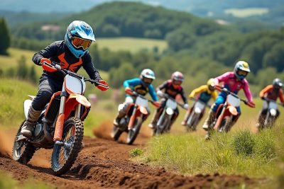 à navarrenx, vivez l'excitation du motocross avec 72 jeunes passionnés qui s'initient aux sensations fortes de ce sport extrême. une expérience inoubliable alliant adrénaline et camaraderie!