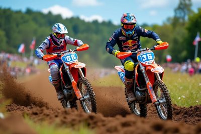 découvrez l'affrontement captivant des frères duhamel lors des championnats de france de motocross à plounérin. plongez au cœur de cette compétition palpitante entre talent et rivalité sur des pistes pleine d'adrénaline !