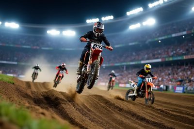 découvrez l'événement exceptionnel du motocross nocturne à marnay, où plus de 4 000 spectateurs vibrent au rythme des motos et des lumières éblouissantes. un spectacle inoubliable alliant adrénaline et magie sous la nuit étoilée.