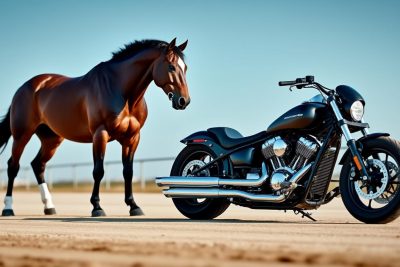 découvrez une course palpitante à connantre où un cheval audacieux se prépare à rivaliser avec une moto dans une incroyable ligne droite. assistez à ce duel inattendu entre puissance animale et vitesse mécanique qui fera battre votre cœur.