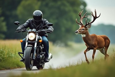 découvrez une vidéo surprenante où un motocycliste heurte un cerf sur un chemin de campagne. des images percutantes qui soulèvent des questions sur la sécurité routière en milieu rural. ne manquez pas cette scène captivante et choquante.