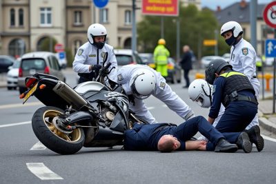 un policier a été blessé à grigny après une violente collision avec une motocross alors qu'il intervenait sur une situation d'urgence. cet incident soulève des questions sur la sécurité des forces de l'ordre et la circulation des véhicules tout terrain en milieu urbain.