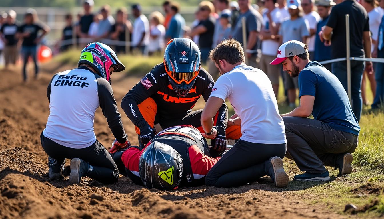 découvrez les détails tragiques de l'accident survenu aux ardennes, où un jeune pilote de moto-cross a perdu la vie après avoir été héliporté vers le chu de reims. un événement bouleversant qui rappelle les dangers de ce sport.