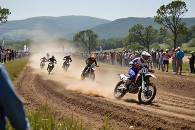participez à une journée excitante ce dimanche à saint-béron avec des courses de moto-cross palpitantes et des rallyes de motos anciennes. ne manquez pas cet événement qui promet adrénaline et passion pour les amateurs de deux-roues !