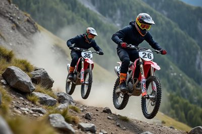 revivez le duel spectaculaire entre deux pilotes de motocross émérites, affrontant la redoutable descente en vtt de la red bull hardline. plongez au cœur de l'action, des sensations fortes et des performances à couper le souffle dans cette compétition unique !