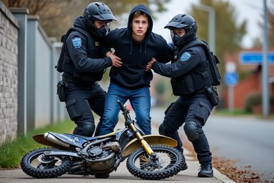 un jeune homme de 18 ans a été interpellé à rezé pour avoir réalisé des rodéos avec une moto-cross dérobée, suscitant des préoccupations sur la sécurité et le respect de la loi dans la région.