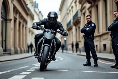 plongez au cœur d’une excursion insolite aux hauts de rouen, où un motocross dévale les trottoirs avant d’être stoppé par une intervention policière vigilante. découvrez les détails de cette course urbaine surprenante !
