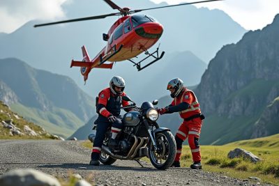 un motard a été gravement blessé lors d'un accident à marsolan et a dû être évacué par hélicoptère vers l'hôpital purpan. découvrez les circonstances de cet incident et l'intervention des secours.