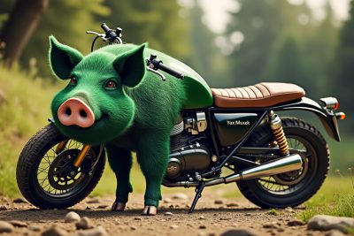découvrez le cochon vert et son scrambler 1200 xe « yax muuk » à l'honneur : une moto unique à l’esthétique soignée, des performances remarquables et une préparation qui allie style et innovation. plongez dans l’univers de la customisation moto.