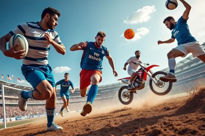 vivez un week-end palpitant à thouars avec des rencontres de rugby, football, basketball et des compétitions de motocross. découvrez l’agenda sportif et les temps forts à ne pas manquer dans la ville !
