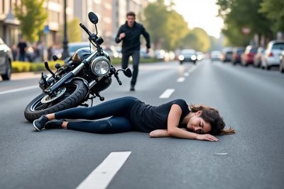 un grave accident s'est produit à marchienne-au-pont : un motard en fuite abandonne sa passagère grièvement blessée sur les lieux. enquête en cours sur les circonstances de ce drame choquant.