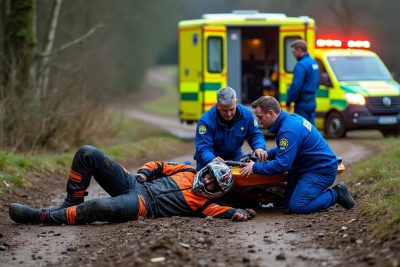 un accident grave de motocross dans les ardennes conduit d'urgence un pilote à l'hôpital de reims. suivez les derniers détails sur cet incident.