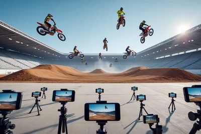 découvrez comment apple utilise plus de 40 iphone 17 pro max pour filmer des sauts impressionnants de motocross, offrant des images à couper le souffle et une qualité vidéo exceptionnelle.