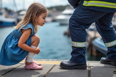 au port, une fillette de 5 ans a été blessée dans un accident impliquant une motocross. un suspect a été arrêté par les autorités. découvrez les détails de l'enquête et les circonstances de l'incident.
