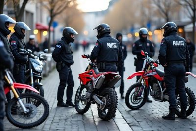 interpellation de plusieurs jeunes et saisie de trois motos de cross lors de rodéos urbains dans belfort et ses environs ce week-end, renforçant la sécurité locale.