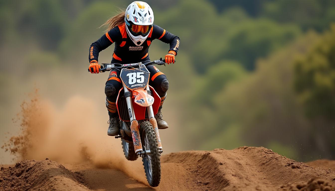découvrez comment une jeune prodige de croutelle transforme le monde du motocross avec son talent exceptionnel et sa passion.