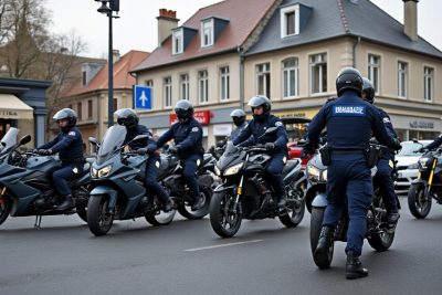 la gendarmerie de livry-louvercy met fin à une série de rodéos motorisés, assurant la sécurité et le calme dans la commune.