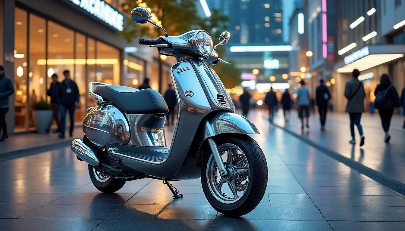 découvrez la publicité vintage de la honda elite revisitée par lou reed, une fusion unique entre design rétro et musique légendaire.