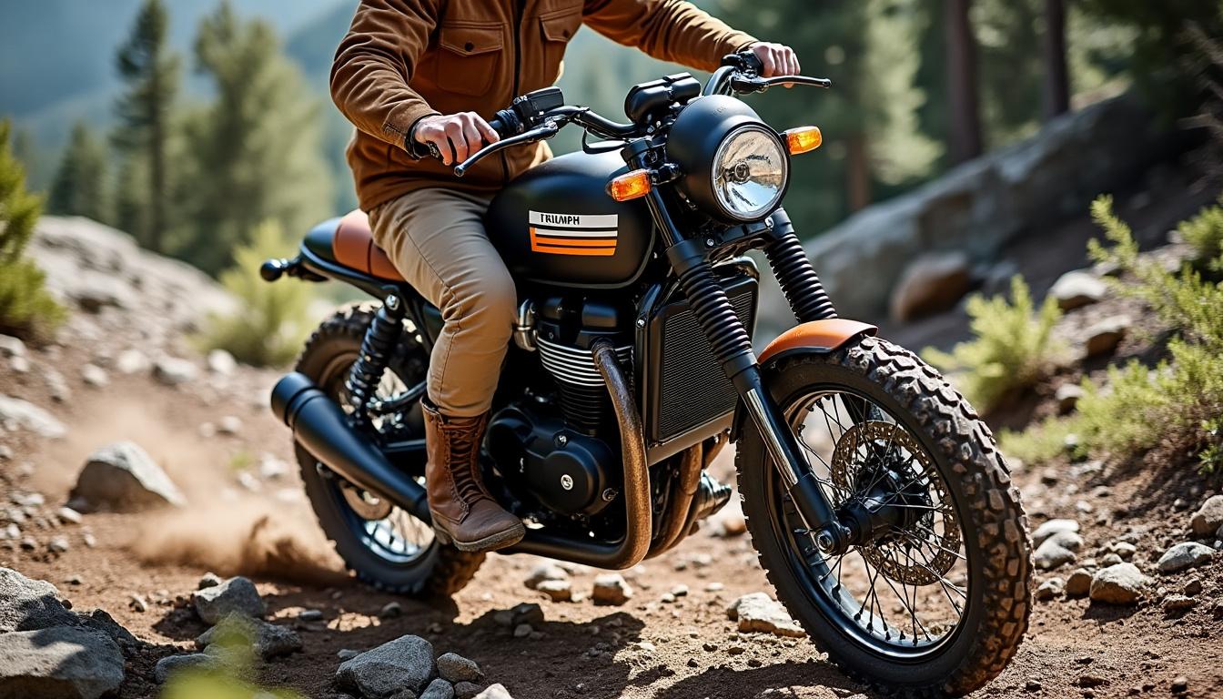 découvrez la triumph scrambler 400 xc, idéale pour une échappée belle en pleine nature, alliant puissance, style vintage et performances tout-terrain pour des aventures inoubliables.