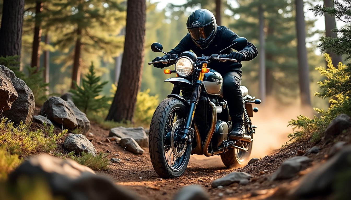 découvrez la triumph scrambler 400 xc, la moto idéale pour vos aventures en pleine nature alliant performance, style rétro et confort.
