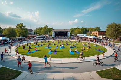 découvrez un week-end dynamique mêlant fête et sport au cœur de la commune, pour des moments conviviaux et énergisants en famille ou entre amis.
