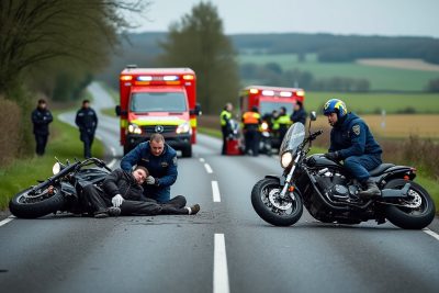 en charente, deux motards ont été grièvement blessés dans deux accidents distincts. découvrez les circonstances de ces deux collisions.