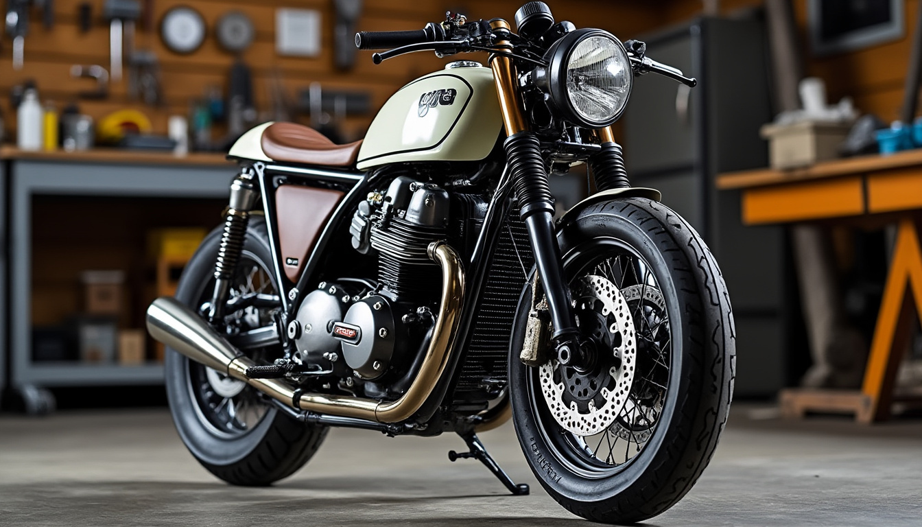 la jawa 350 tchèque renaît en restomod : un hommage au modèle d’antan qui marie style classique et refroidissement liquide.