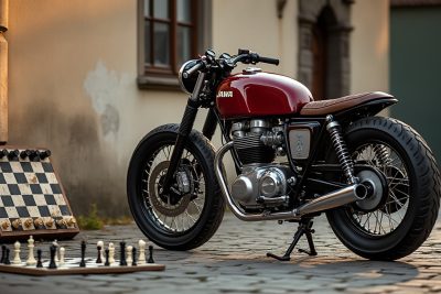 la légendaire jawa 350 tchèque renaît en restomod : une silhouette vintage, un moteur à refroidissement liquide et un hommage audacieux à l’ancienne.