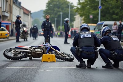 à mont-saint-martin, un rodéo à moto-cross dégénère : deux policiers sont blessés lors d’un incident impliquant un adolescent de 15 ans.