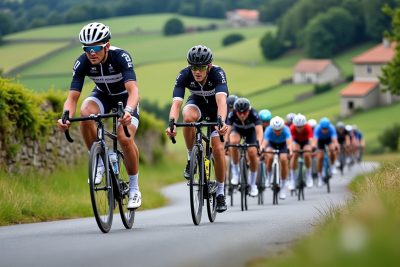 à l’aveyronnaise classic, jérémy tarroux prend les devants, mais rien n’est joué : le suspense reste entier pour la suite de la course.