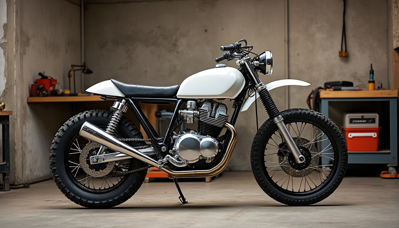découvrez comment cette honda transalp 600 xl600v, construite au sous-sol, se métamorphose en enduro au caractère unique.