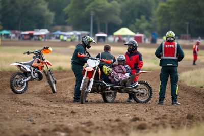deux accidents de motocross ont eu lieu dans l’hérault. une adolescente de 15 ans a été prise en charge en urgence.