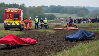 en mayenne, deux jeunes sont morts après une intoxication survenue en marge d’un motocross. les circonstances du drame restent à préciser.